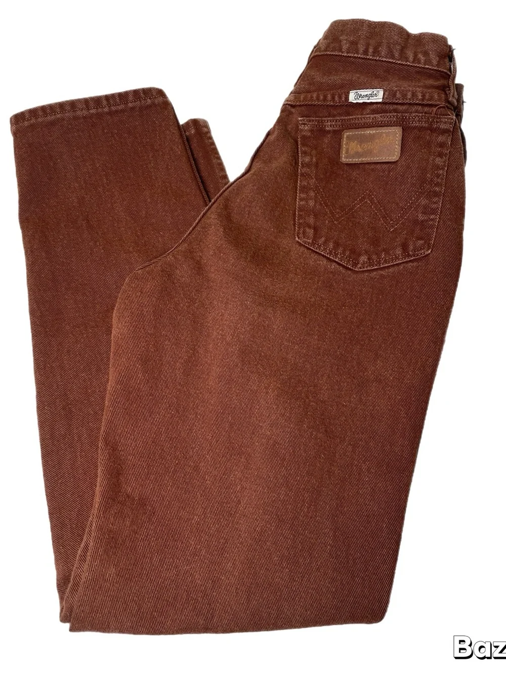 Vintage Wrangler Women’s Cowboy Cut Rust Colored High Waisted Western Jeans - Picture 2 of 13